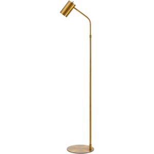 Ivel Gold Iron Accent Floor Lamp by Livabliss