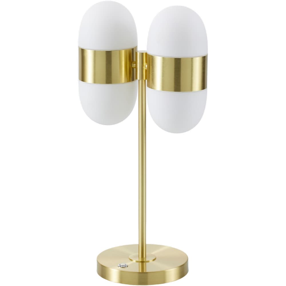Jonan Metallic Gold Iron Table Lamp by Livabliss