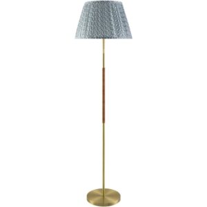 Jara Metallic Gold Iron Accent Floor Lamp by Livabliss