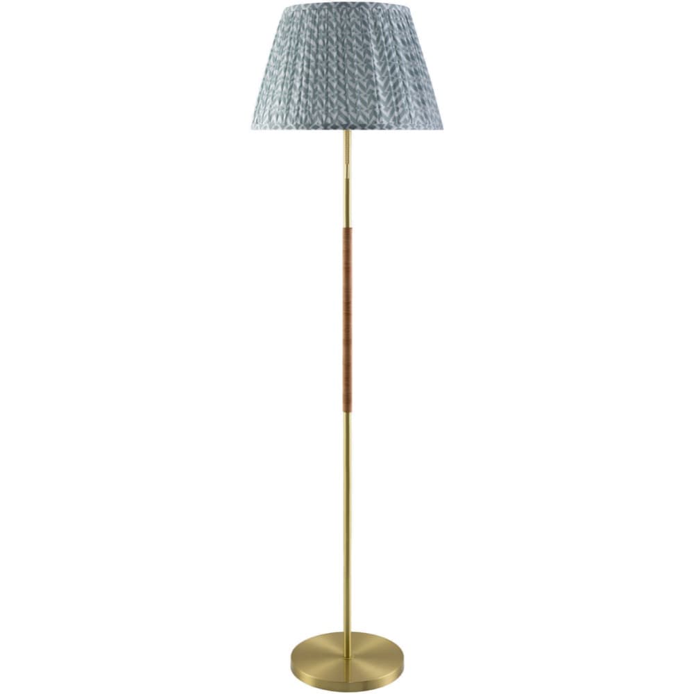 Jara Metallic Gold Iron Accent Floor Lamp by Livabliss