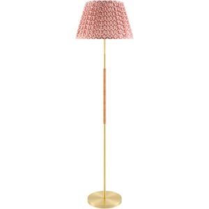 Jara Metallic Gold Iron Accent Floor Lamp by Livabliss