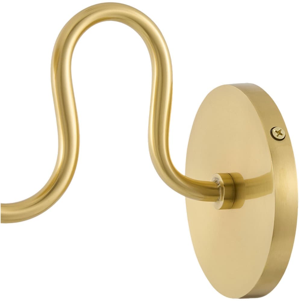Lunavia Metallic Brass Iron Wall Sconce by Livabliss - Image 2