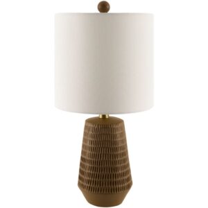 Leipzig Brown Resin Table Lamp by Livabliss