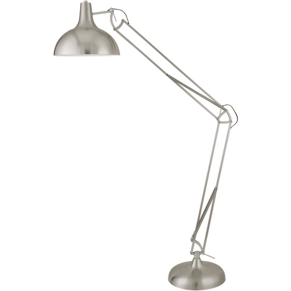 Livigno Metallic Silver Iron Accent Floor Lamp by Livabliss