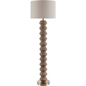 Mungo Dark Brown Resin Accent Floor Lamp by Livabliss