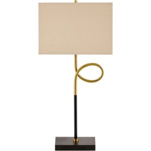 Manila Black Iron Table Lamp by Livabliss