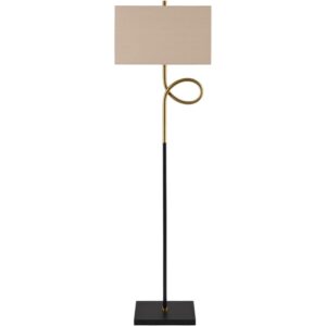 Manila Black Iron Accent Floor Lamp by Livabliss