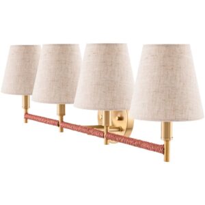 Majen Metallic Brass Iron Wall Sconce by Livabliss