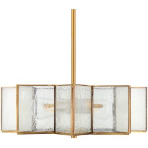 Morella Metallic Brass Iron Pendant by Livabliss