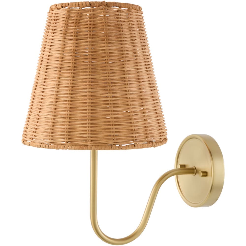 Movita Metallic Brass Iron Wall Sconce by Livabliss