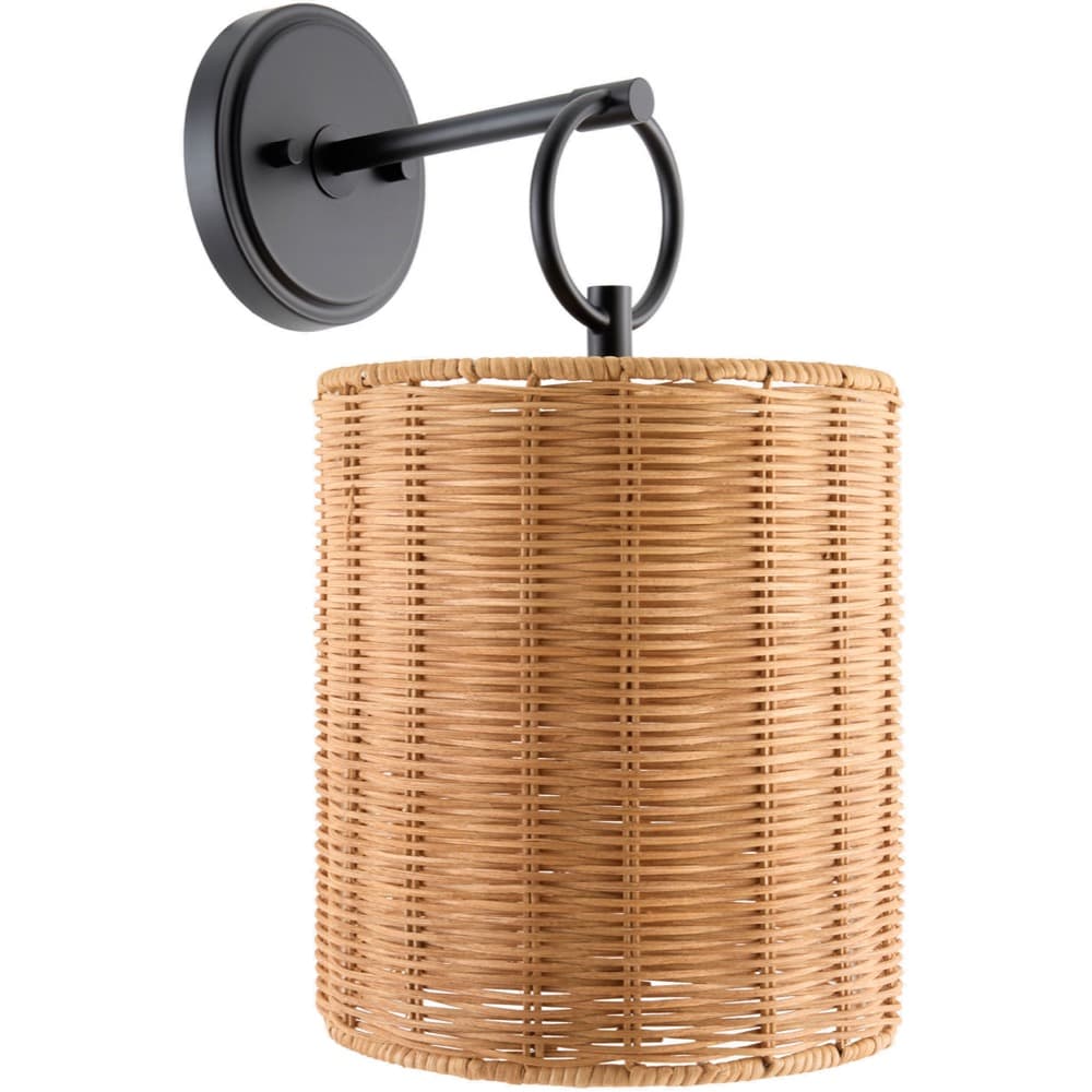 Movita Black Iron Wall Sconce by Livabliss