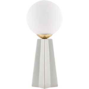 Stellan Gray Ceramic Table Lamp by Livabliss