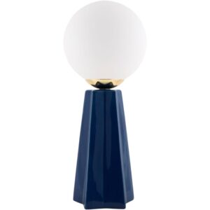 Stellan Navy Ceramic Table Lamp by Livabliss