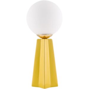 Stellan Bright Yellow Ceramic Table Lamp by Livabliss