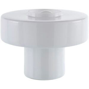 Nozay White Glass Table Lamp by Livabliss