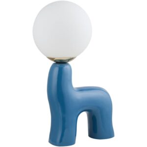 Opal Blue Ceramic Table Lamp by Livabliss