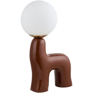 Opal Brown Ceramic Table Lamp by Livabliss