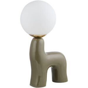 Opal Gray Ceramic Table Lamp by Livabliss