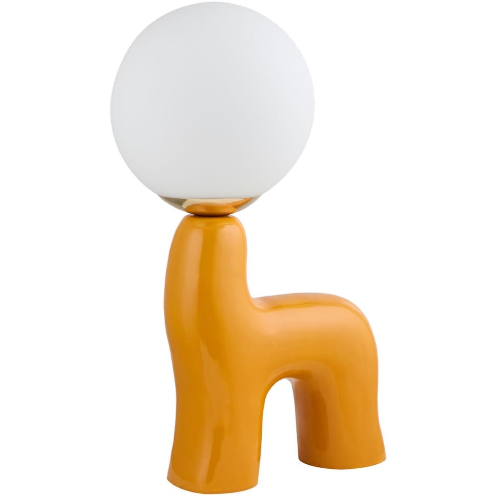 Opal Orange Ceramic Table Lamp by Livabliss