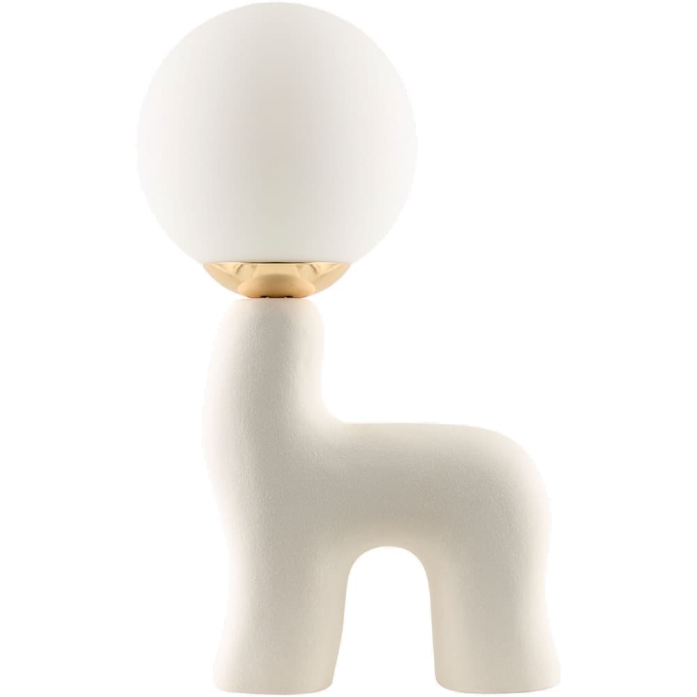 Opal White Ceramic Table Lamp by Livabliss