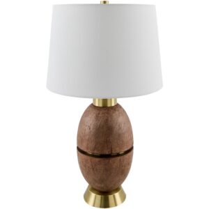Puglia Brown Resin Table Lamp by Livabliss