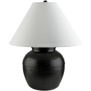Pernille Black Resin Table Lamp by Livabliss