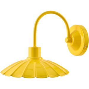 Pavona Yellow Iron Wall Sconce by Livabliss