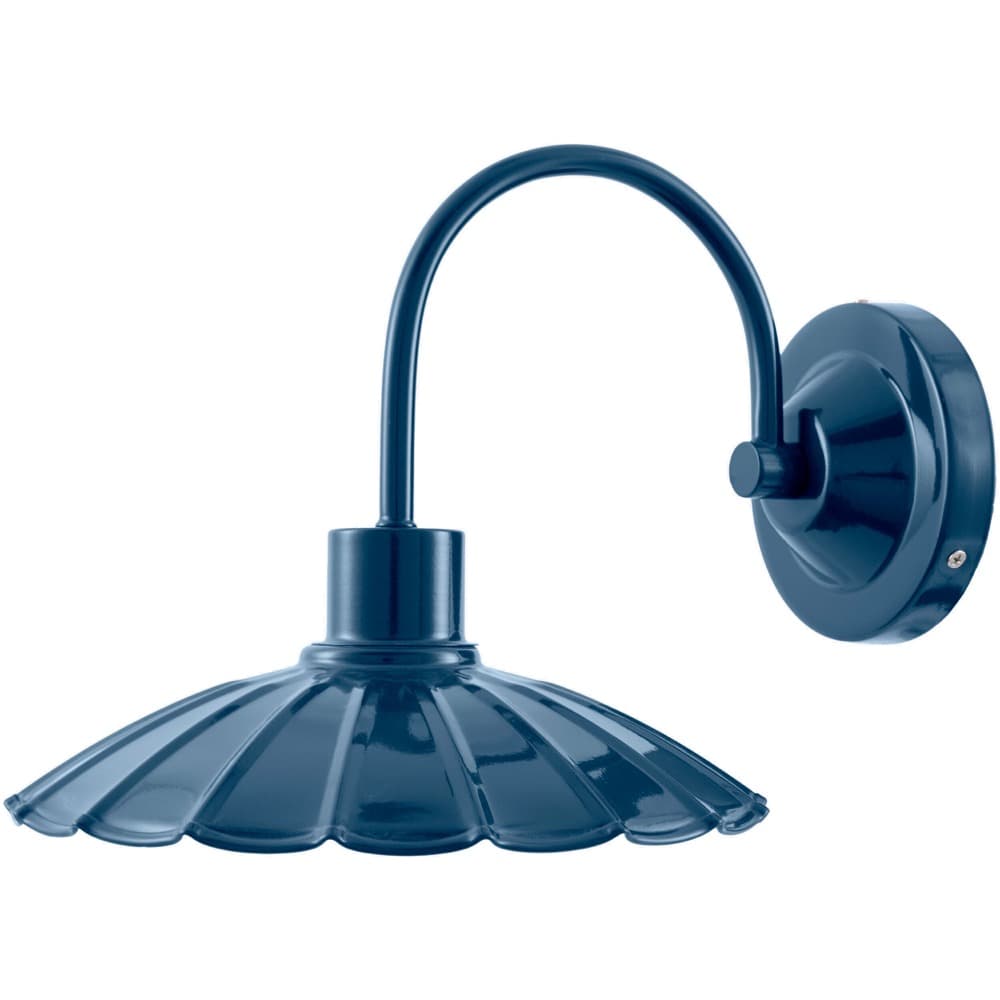 Pavona Navy Iron Wall Sconce by Livabliss