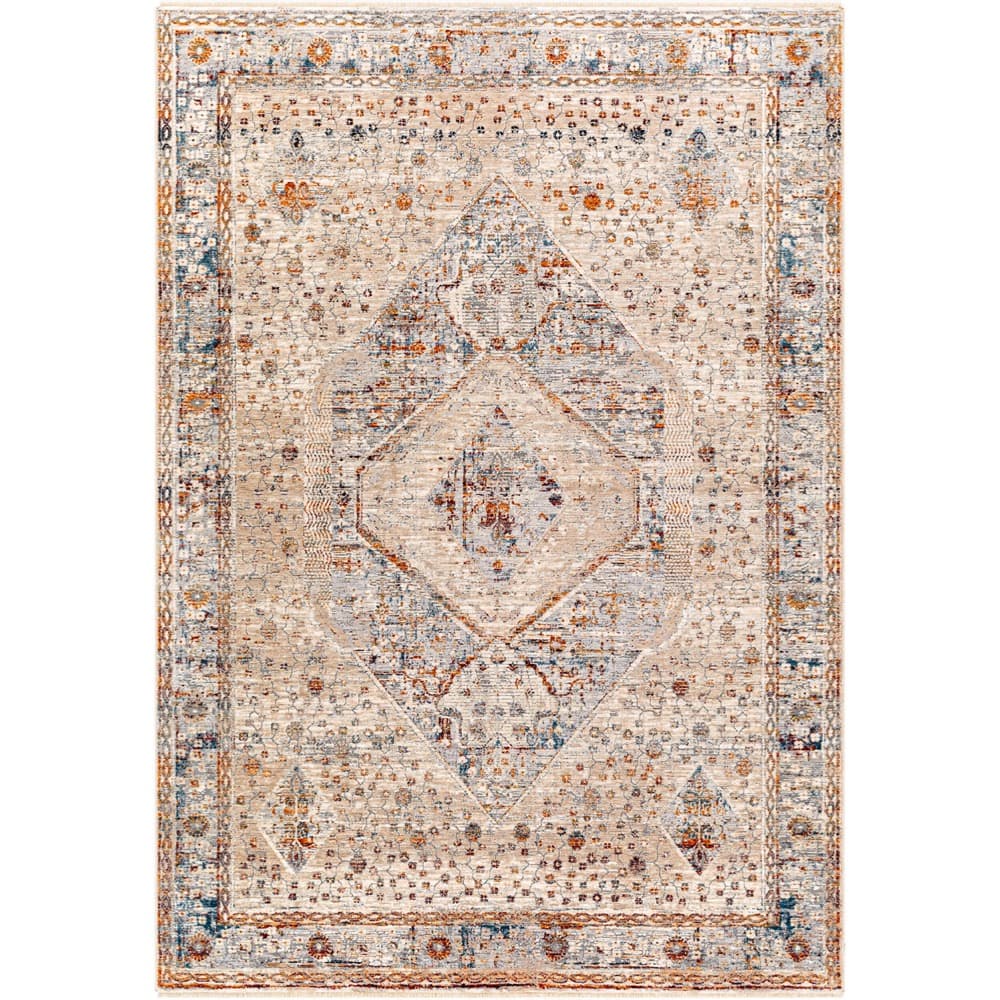 Arya Medium Gray Machine Woven Rug by Livabliss