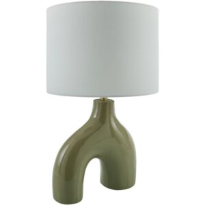 Solara Green Ceramic Table Lamp by Livabliss