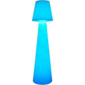 Summerfest White Polyethylene Accent Floor Lamp by Livabliss