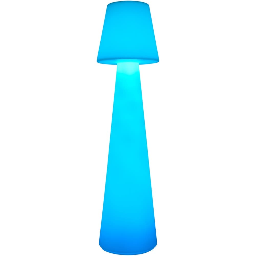 Summerfest White Polyethylene Accent Floor Lamp by Livabliss
