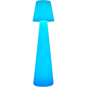 Summerfest White Polyethylene Accent Floor Lamp by Livabliss