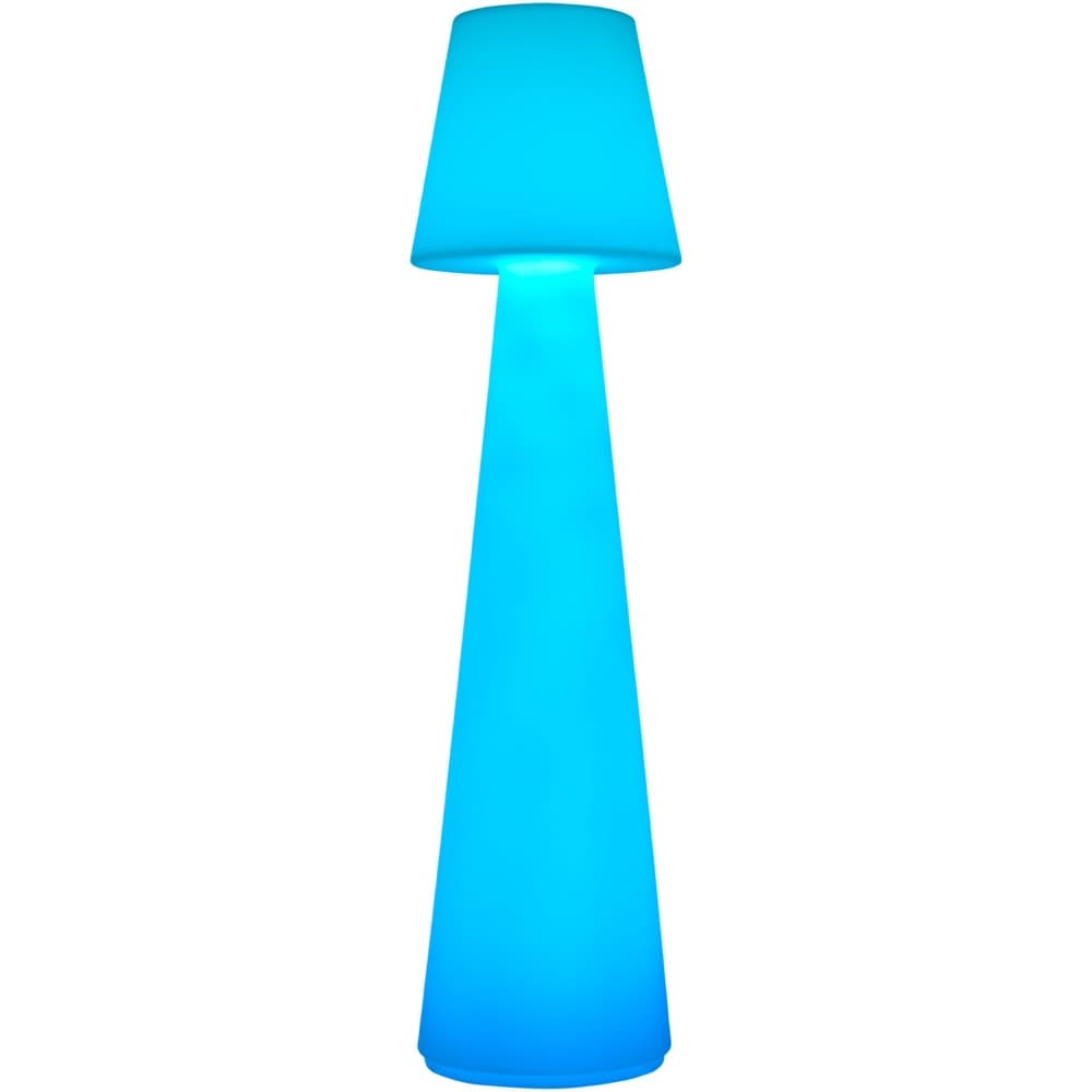 Summerfest White Polyethylene Accent Floor Lamp by Livabliss
