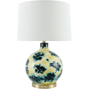 Snicarte Blue Glass Table Lamp by Livabliss