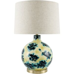 Snicarte Blue Glass Table Lamp by Livabliss