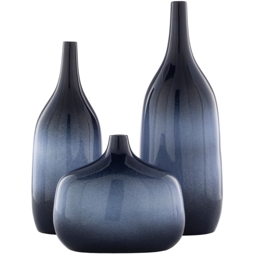 Sparta Blue Ceramic Vase Set by Livabliss