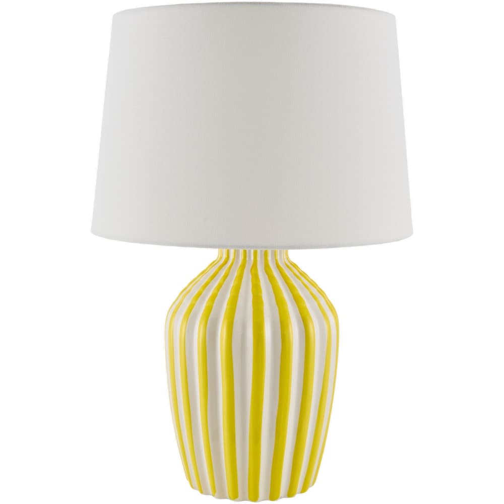 Stratos Yellow Ceramic Table Lamp by Livabliss