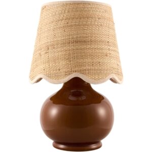 Stella Diminuta Tan Ceramic Table Lamp by Livabliss