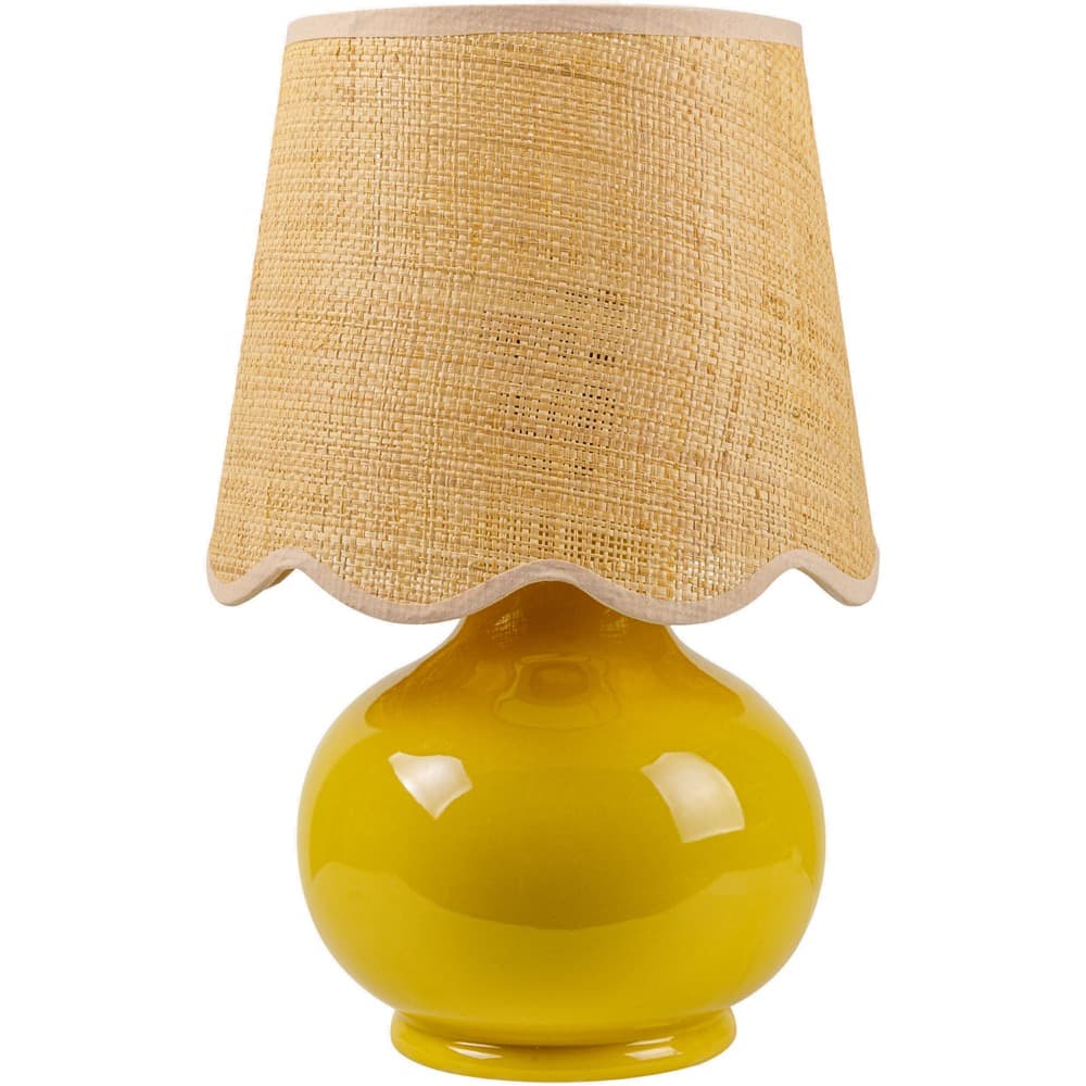 Stella Diminuta Yellow Ceramic Table Lamp by Livabliss