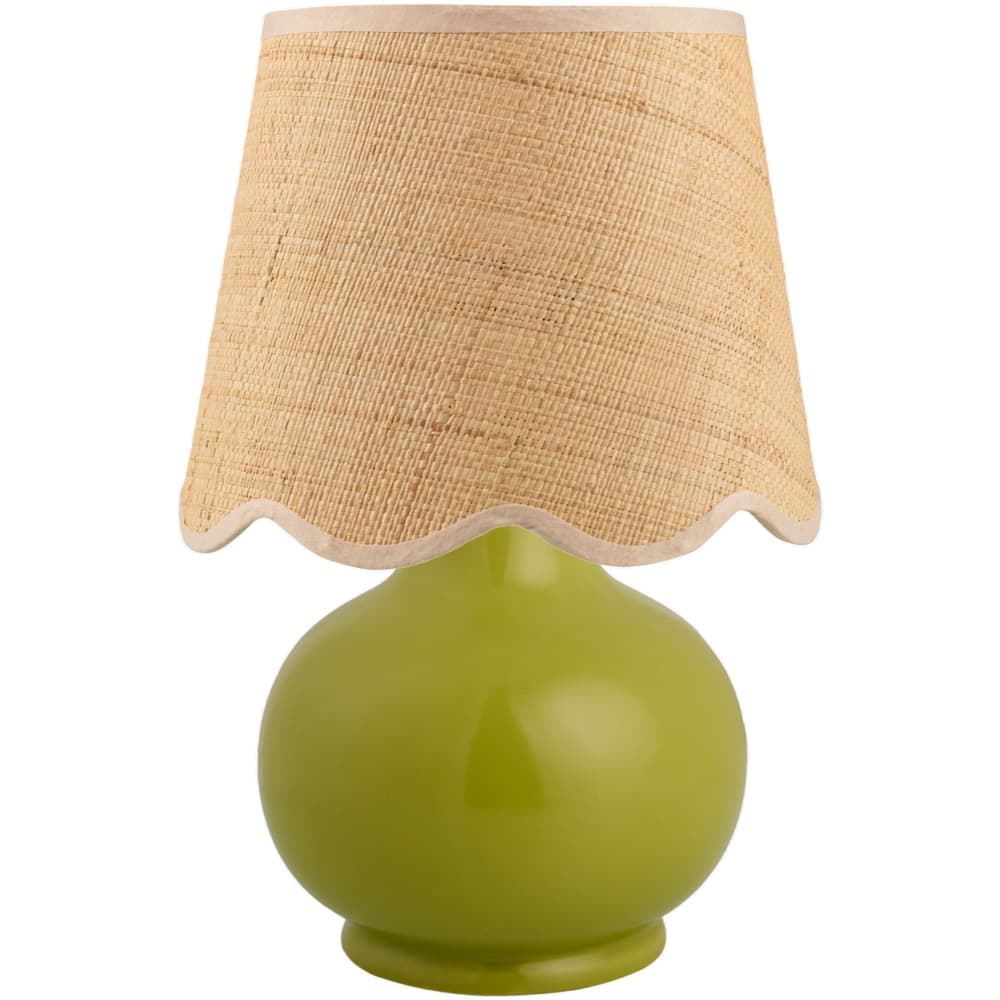 Stella Diminuta Green Ceramic Table Lamp by Livabliss