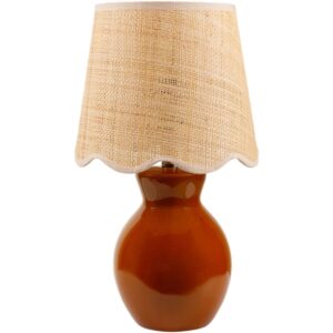 Stella Diminuta Tan Ceramic Table Lamp by Livabliss