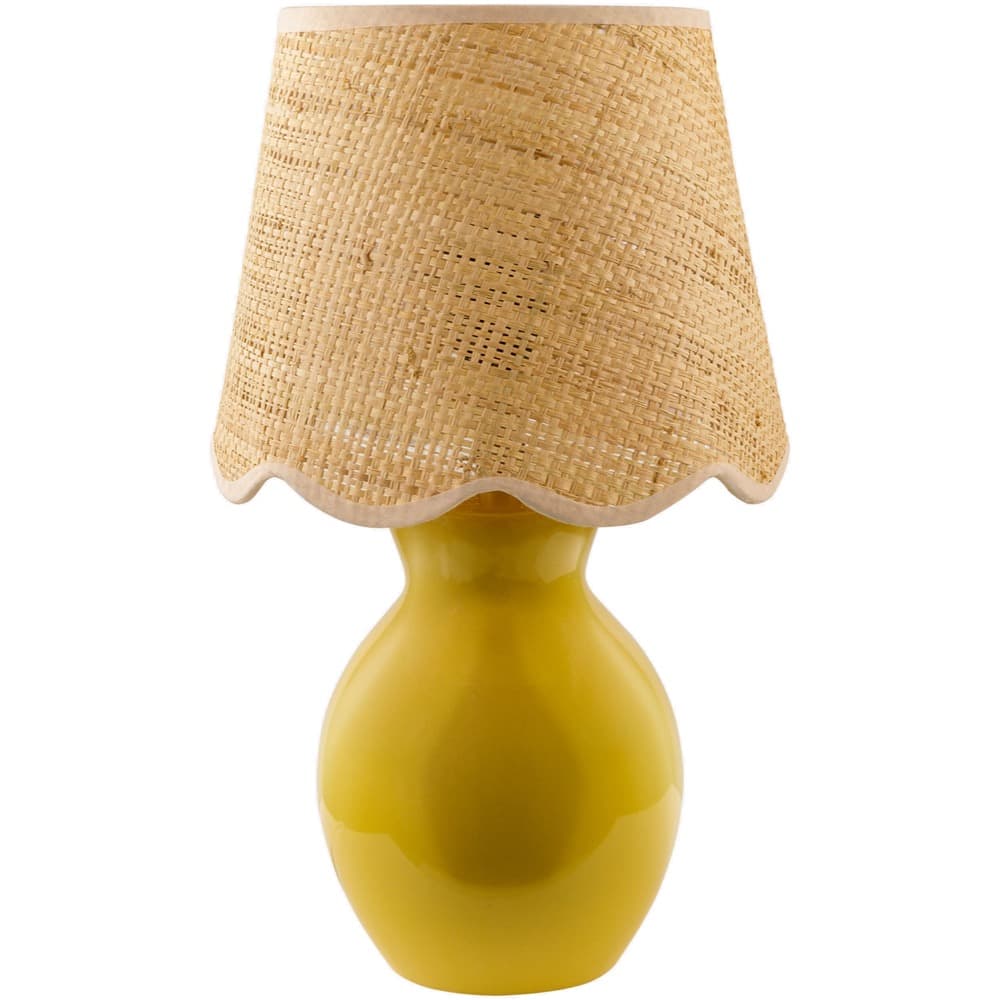 Stella Diminuta Yellow Ceramic Table Lamp by Livabliss