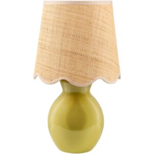 Stella Diminuta Green Ceramic Table Lamp by Livabliss