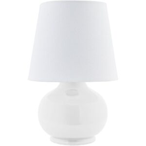 Stella Diminuta White Ceramic Table Lamp by Livabliss