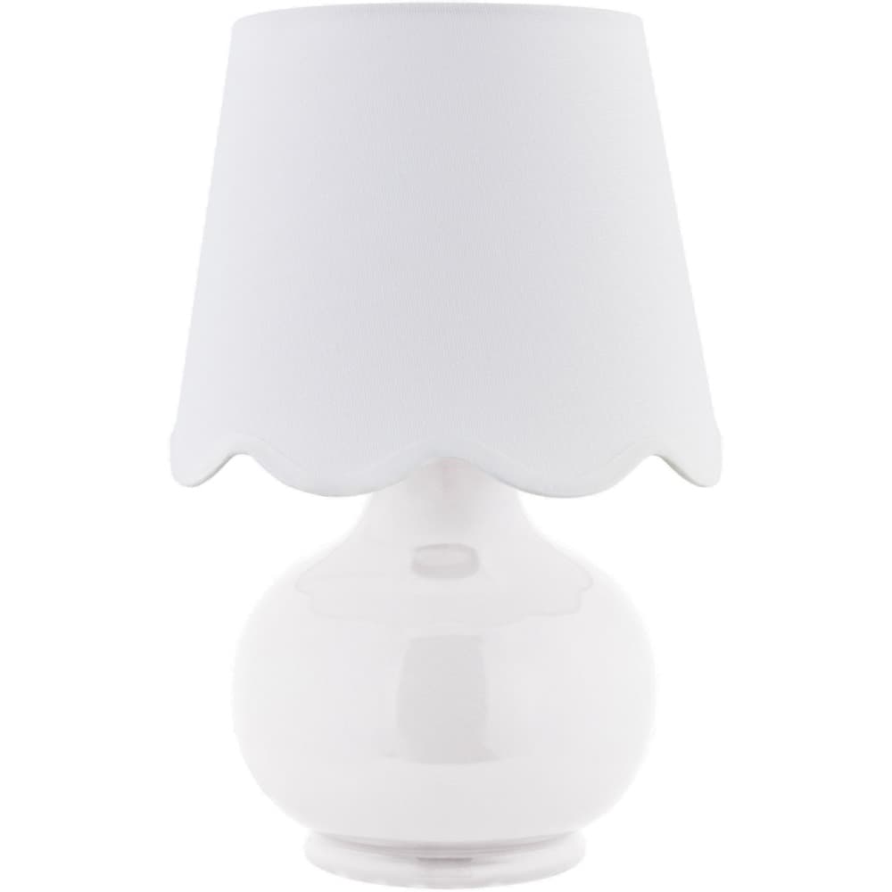 Stella Diminuta White Ceramic Table Lamp by Livabliss