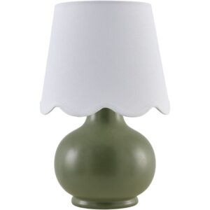 Stella Diminuta Green Ceramic Table Lamp by Livabliss