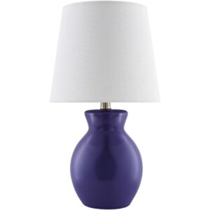 Stella Diminuta Navy Ceramic Table Lamp by Livabliss