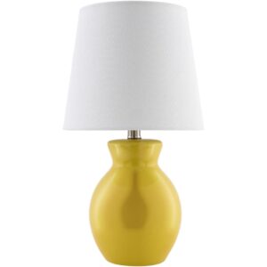 Stella Diminuta Yellow Ceramic Table Lamp by Livabliss