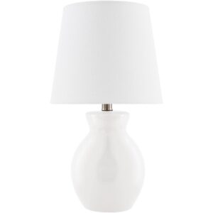 Stella Diminuta White Ceramic Table Lamp by Livabliss